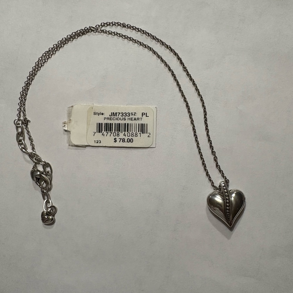 Silver Heart Pendant Necklace
